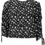 DESIGUAL LONG SLEEVE SHIRT WOMEN BLACK