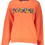 DESIGUAL ORANGE WOMEN'S SWEATSHIRT WITHOUT ZIP