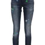DESIGUAL WOMEN'S DENIM JEANS BLUE