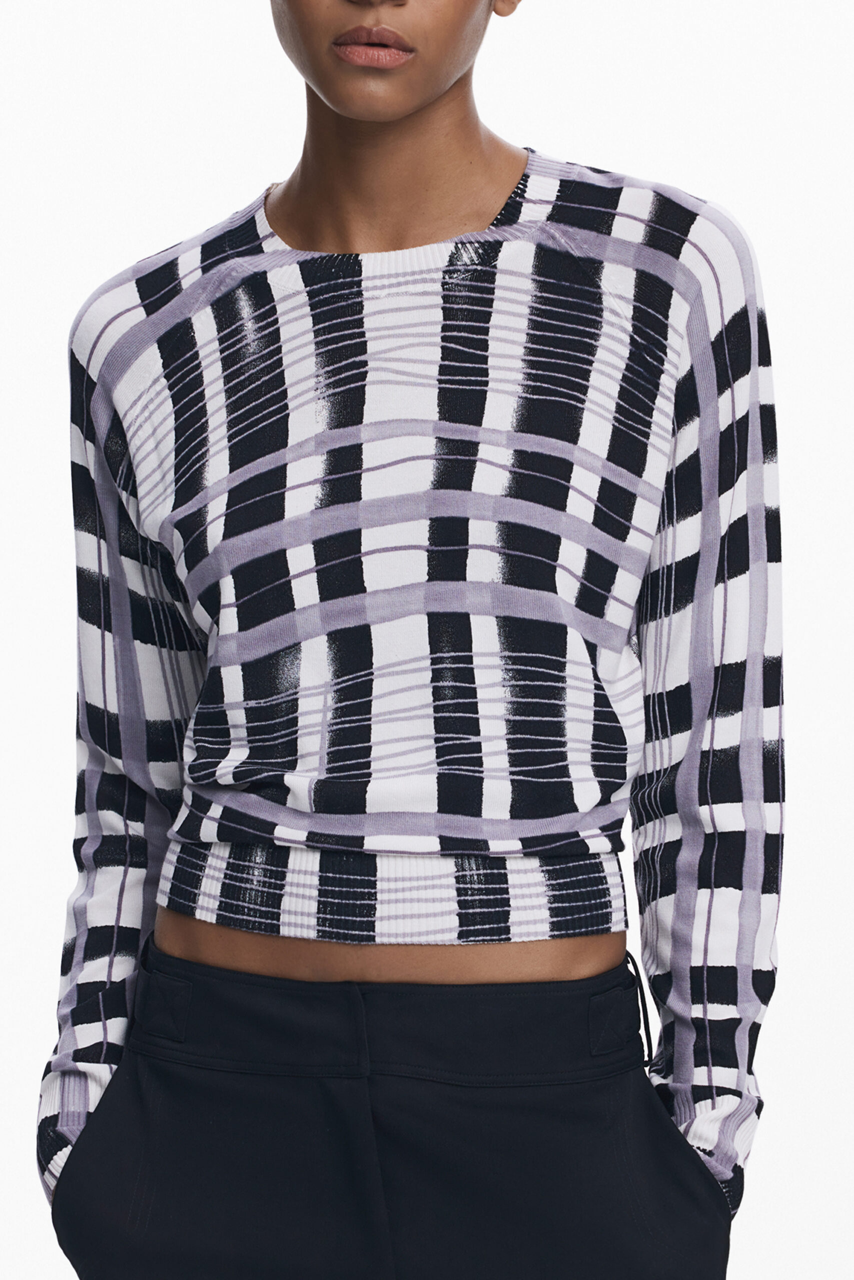 desigualmagliadonnabianco_1 DESIGUAL WOMEN'S WHITE SWEATER - Image 1