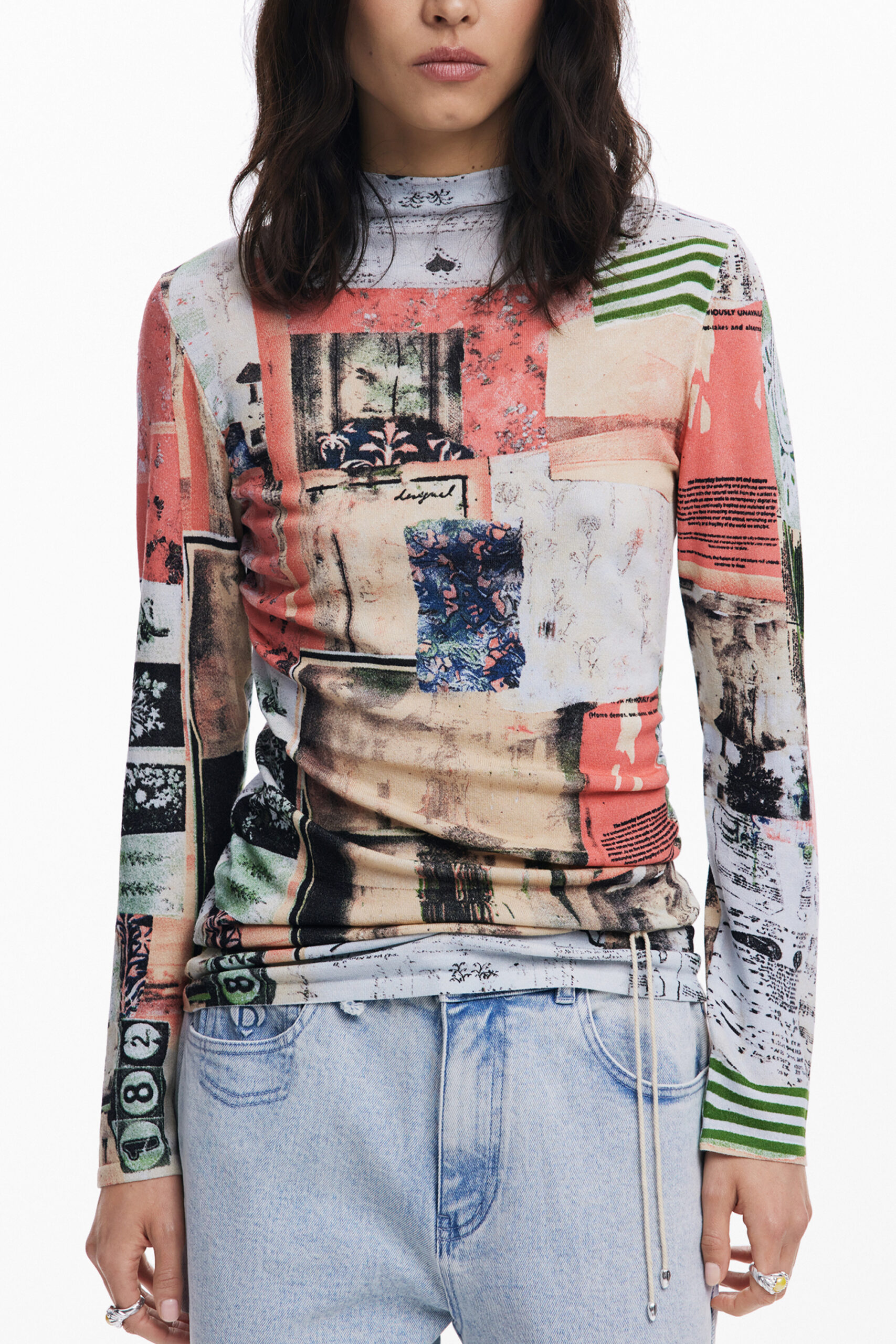 desigualmagliadonnarosa_1 DESIGUAL WOMEN'S PINK SWEATER - Image 1