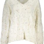 DESIGUAL WHITE WOMEN'S SWEATER