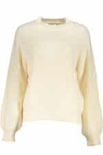 DESIGUAL WHITE WOMEN'S SWEATER