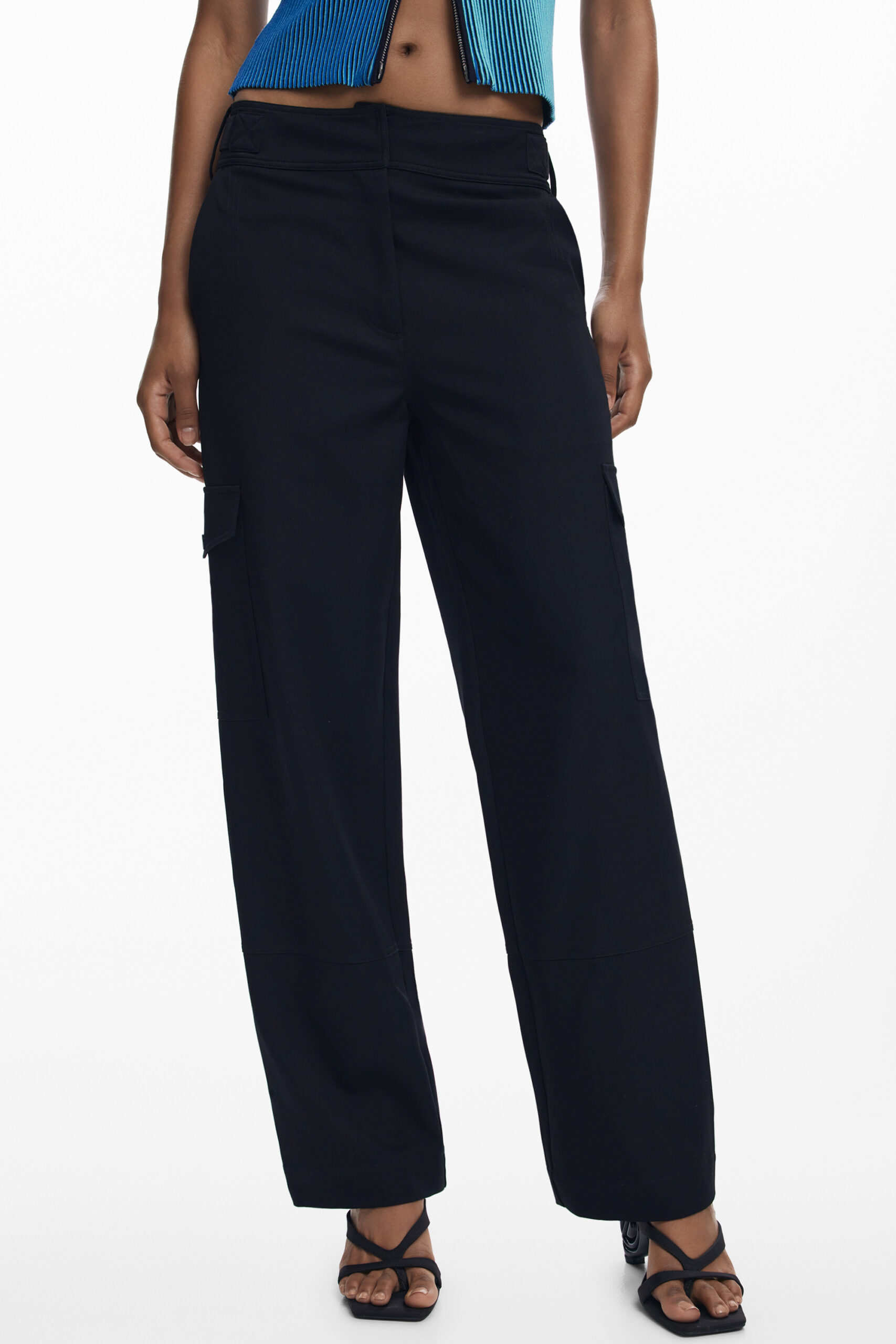 desigualpantalonedonnanero_1 DESIGUAL WOMEN'S BLACK TROUSERS - Image 1