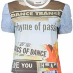 DESIGUAL SHORT SLEEVE T-SHIRT WOMEN BLUE