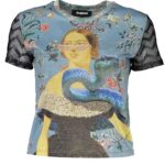 DESIGUAL SHORT SLEEVE T-SHIRT WOMEN BLUE