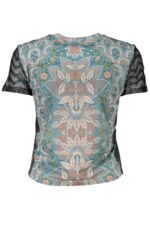 DESIGUAL SHORT SLEEVE T-SHIRT WOMEN BLUE - Image 2
