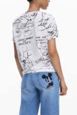 DESIGUAL WOMEN'S SHORT-SLEEVE T-SHIRT WHITE - Image 2