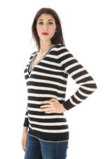 FRED PERRY WOMEN'S BLACK SWEATER - Image 3