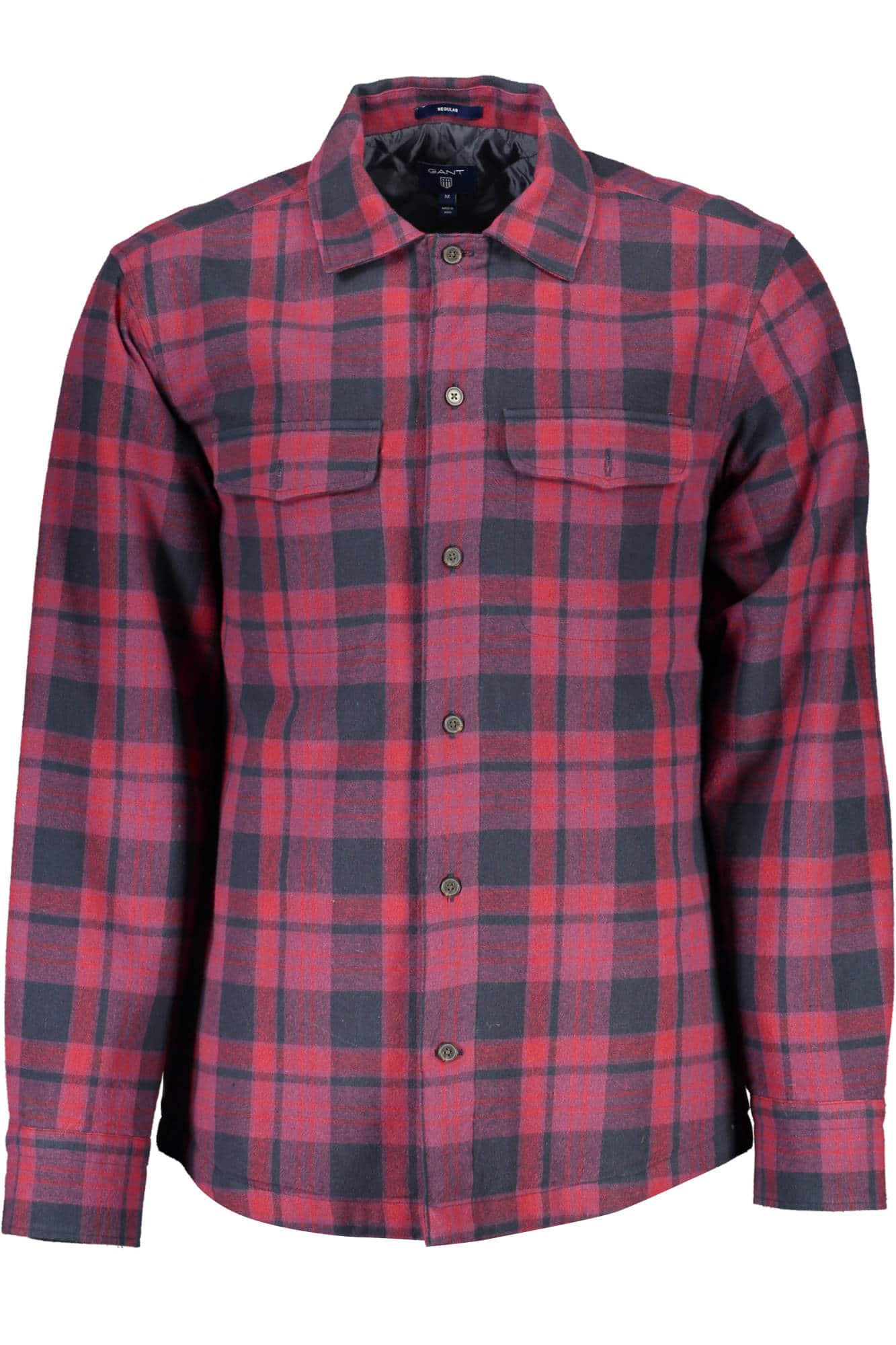 gantcamiciamanichelungheuomoviola_1 GANT MEN'S LONG SLEEVE SHIRT PURPLE - Image 1