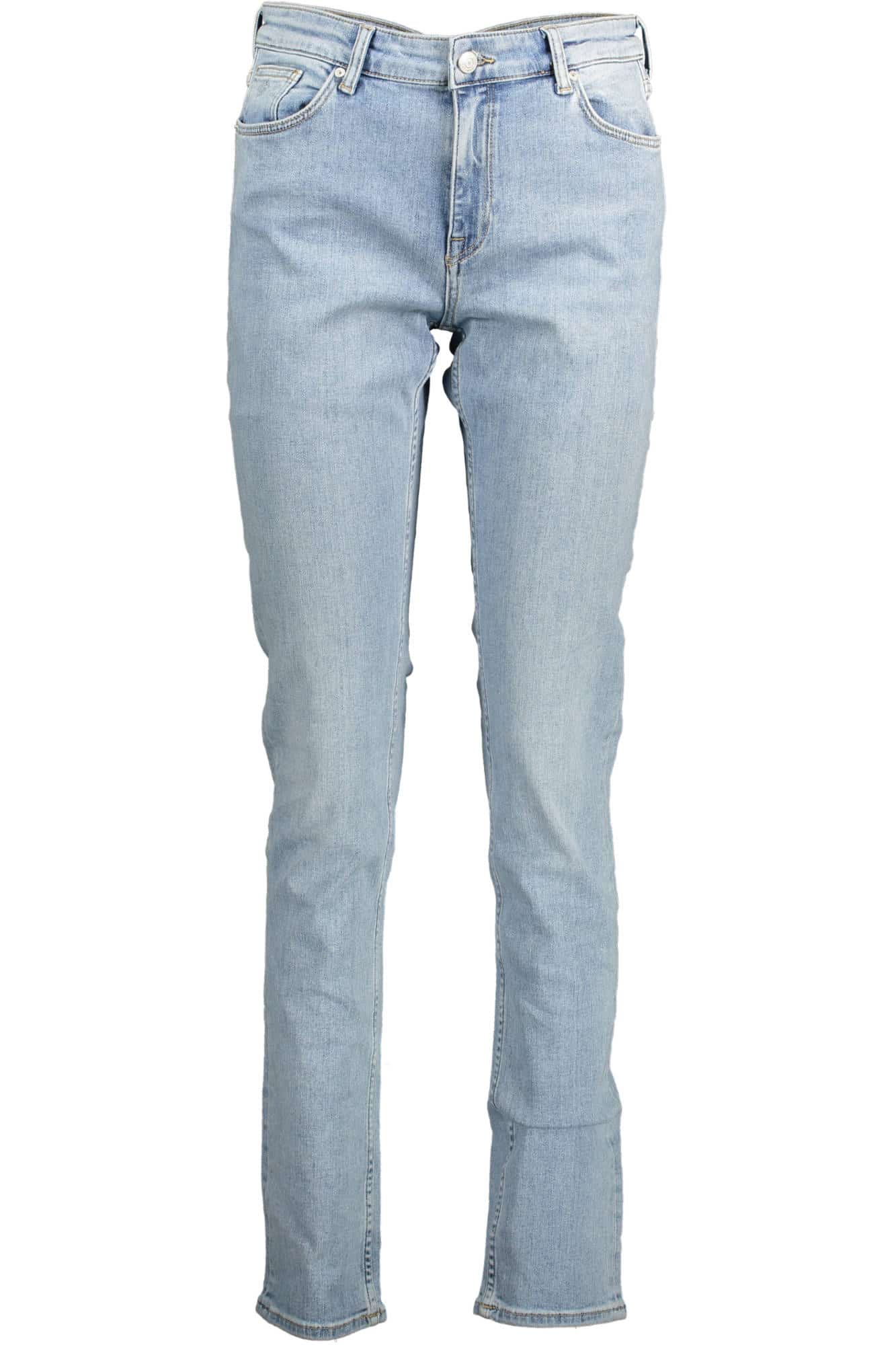 gantjeansdenimdonnaazzurro_1 GANT JEANS DENIM WOMAN LIGHT BLUE - Image 1