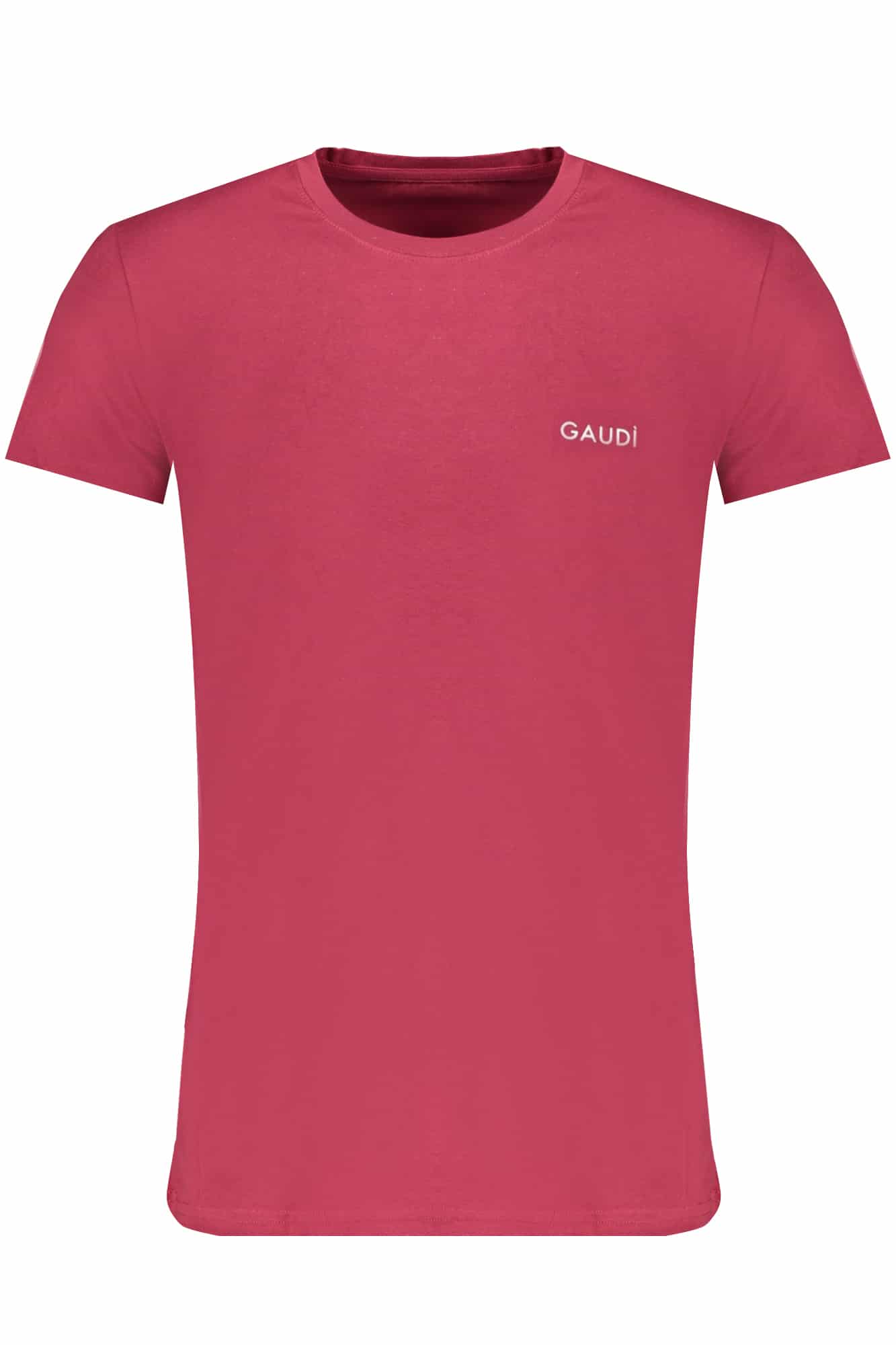gaudc38ct-shirtmanichecorteuomorosso_1 GAUDÌ MEN'S RED SHORT SLEEVE T-SHIRT - Image 1