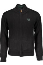 GIAN MARCO VENTURI MEN'S BLACK CARDIGAN