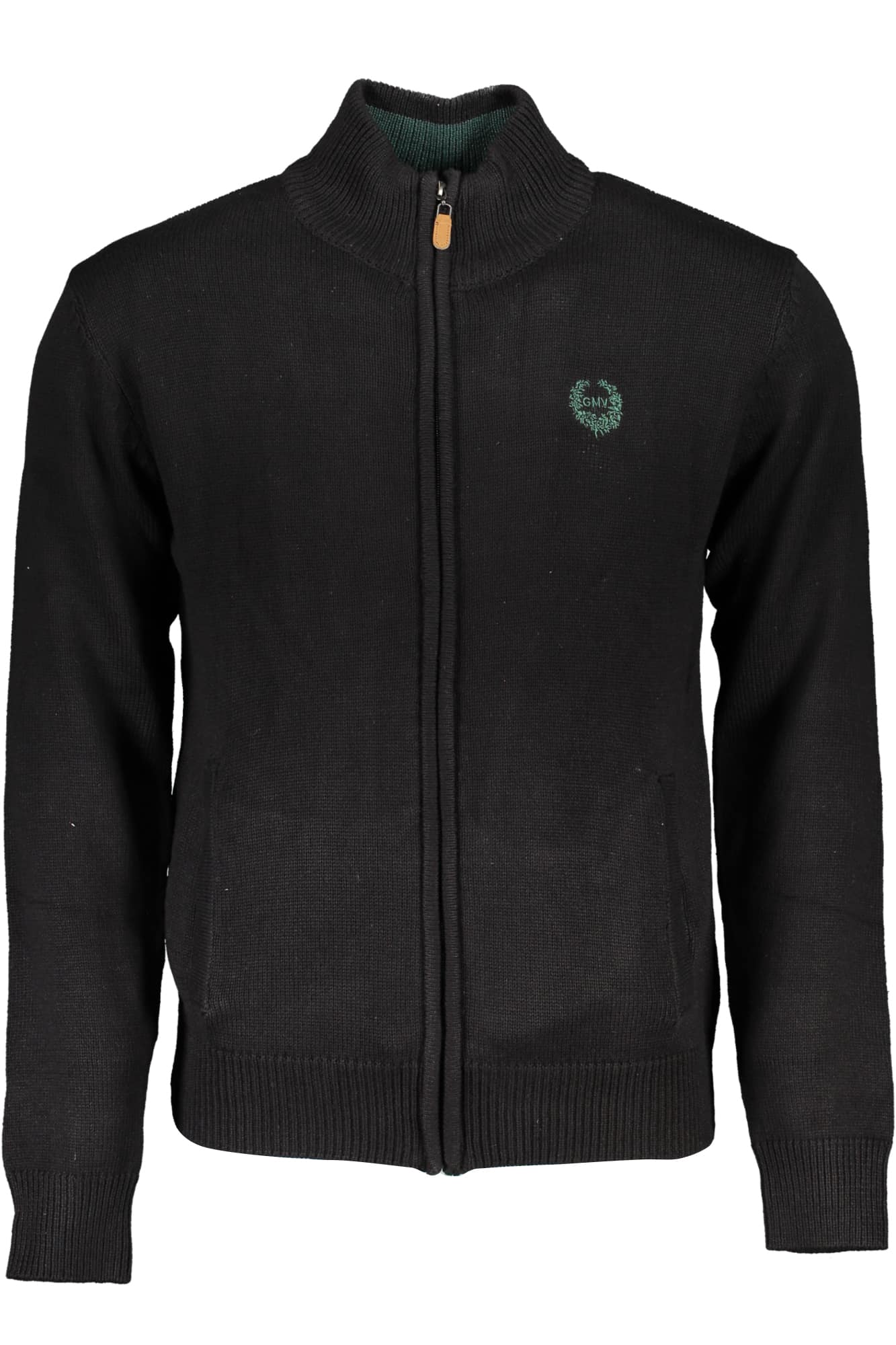 gianmarcoventuricardiganuomonero_1 GIAN MARCO VENTURI MEN'S BLACK CARDIGAN - Image 1