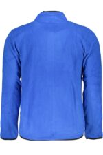 GIAN MARCO VENTURI MEN'S BLUE ZIP SWEATSHIRT - Image 2