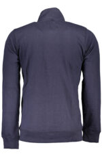 GIAN MARCO VENTURI MEN'S BLUE ZIP-UP SWEATSHIRT - Image 2