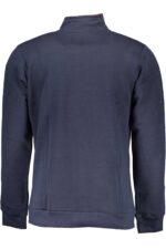 GIAN MARCO VENTURI MEN'S BLUE SWEATSHIRT WITH ZIP - Image 2