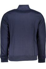 GIAN MARCO VENTURI MEN'S BLUE ZIP SWEATSHIRT - Image 2
