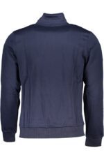 GIAN MARCO VENTURI MEN'S BLUE ZIP SWEATSHIRT - Image 2