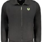 GIAN MARCO VENTURI MEN'S BLACK ZIP SWEATSHIRT
