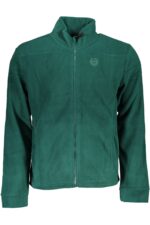 GIAN MARCO VENTURI MEN'S GREEN ZIP SWEATSHIRT