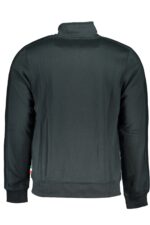 GIAN MARCO VENTURI MEN'S GREEN ZIP SWEATSHIRT - Image 2