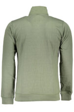 GIAN MARCO VENTURI MEN'S ZIP-UP SWEATSHIRT GREEN - Image 2