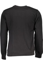 GIAN MARCO VENTURI MEN'S BLACK ZIP-LESS SWEATSHIRT - Image 2
