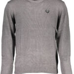 GIAN MARCO VENTURI MEN'S GRAY SWEATER