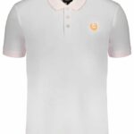 GIAN MARCO VENTURI MEN'S WHITE SHORT SLEEVED POLO SHIRT