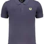 GIAN MARCO VENTURI MEN'S SHORT SLEEVED POLO SHIRT BLUE