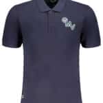 GIAN MARCO VENTURI MEN'S SHORT SLEEVED POLO SHIRT BLUE