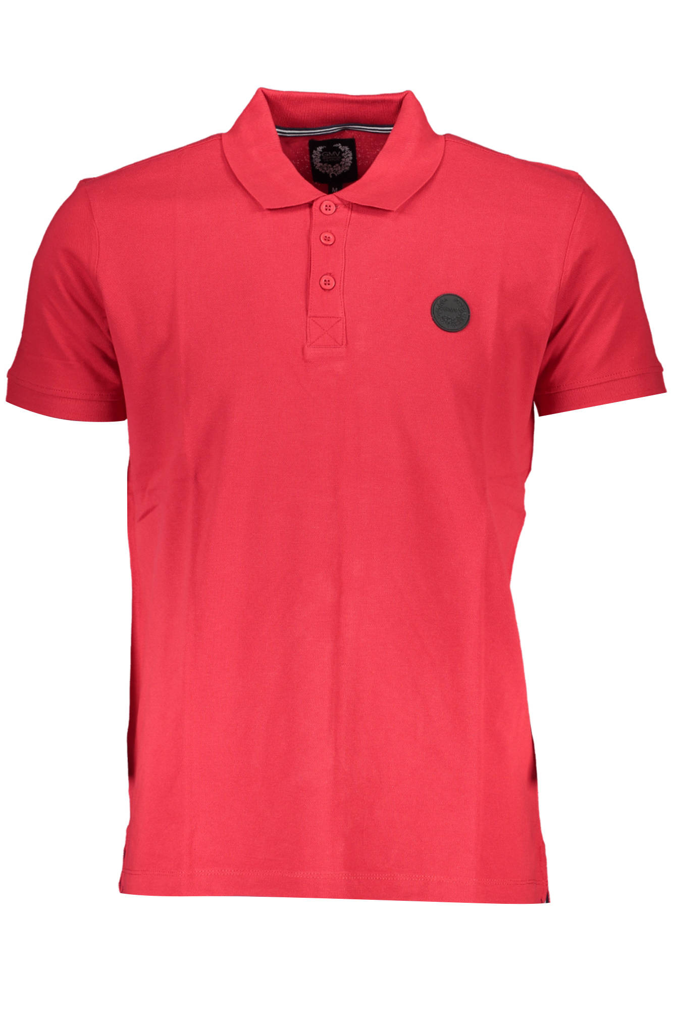 gianmarcoventuripolomanichecorteuomorosso_1 GIAN MARCO VENTURI MEN'S SHORT SLEEVE POLO SHIRT RED - Image 1