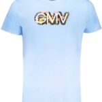 GIAN MARCO VENTURI MEN'S SHORT SLEEVED T-SHIRT BLUE