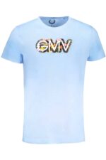 GIAN MARCO VENTURI MEN'S SHORT SLEEVED T-SHIRT BLUE