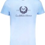 GIAN MARCO VENTURI MEN'S SHORT SLEEVED T-SHIRT BLUE