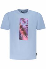 GIAN MARCO VENTURI MEN'S SHORT SLEEVE T-SHIRT BLUE