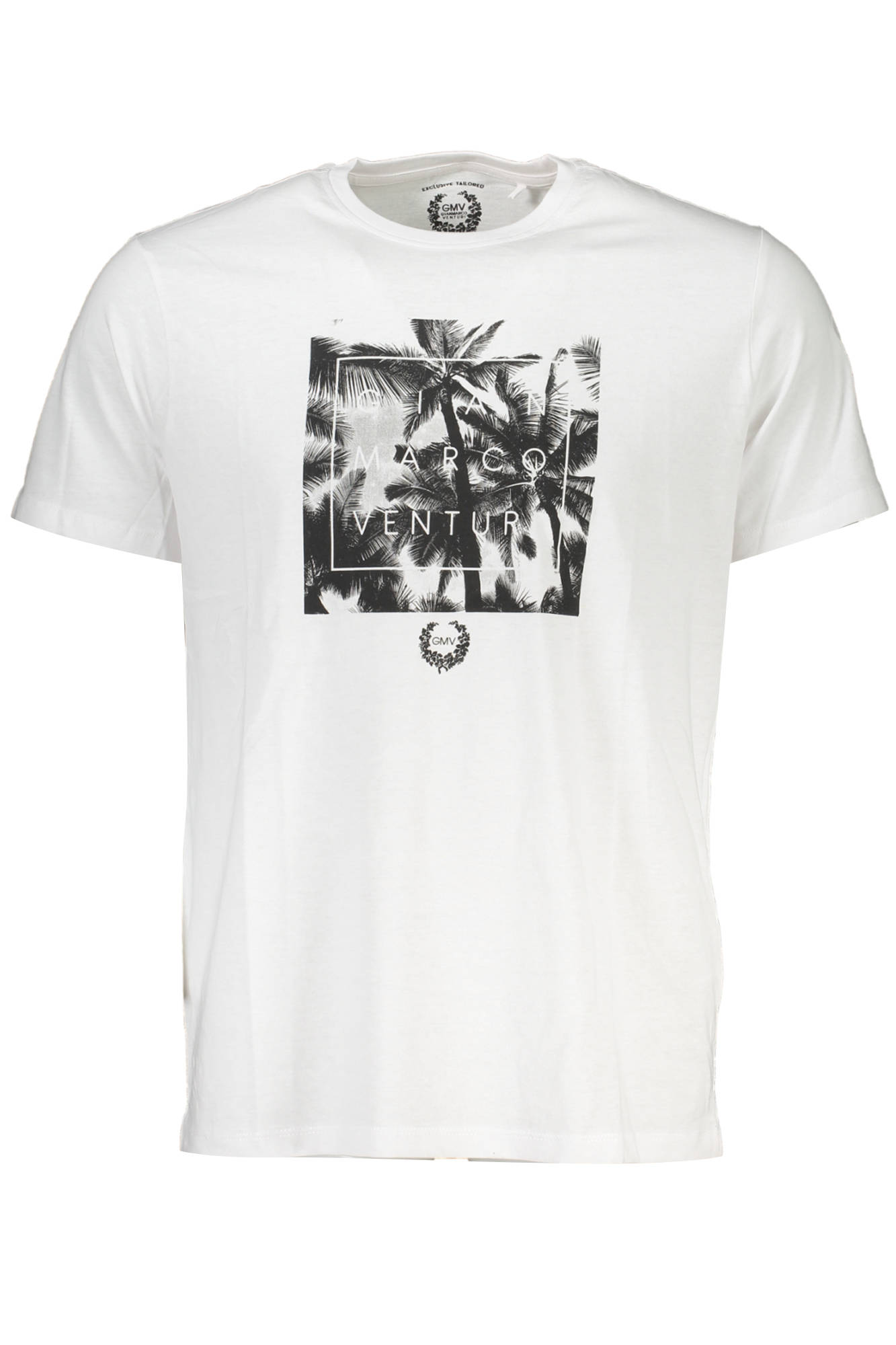 gianmarcoventurit-shirtmanichecorteuomobianco_1 GIAN MARCO VENTURI MEN'S SHORT SLEEVE T-SHIRT WHITE - Image 1