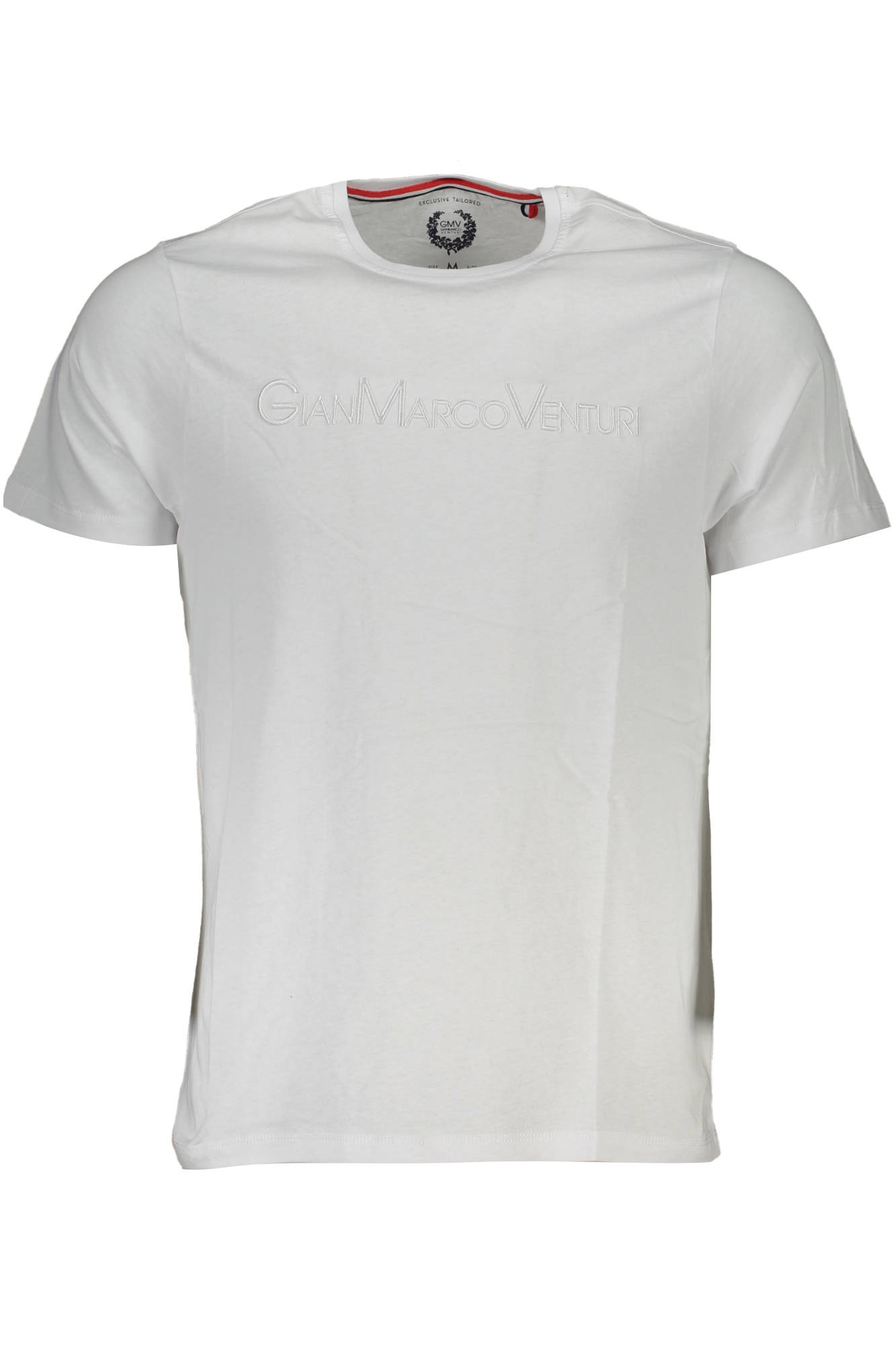 gianmarcoventurit-shirtmanichecorteuomobianco_1 GIAN MARCO VENTURI MEN'S SHORT SLEEVE T-SHIRT WHITE - Image 1