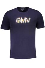 GIAN MARCO VENTURI MEN'S SHORT SLEEVED T-SHIRT BLUE