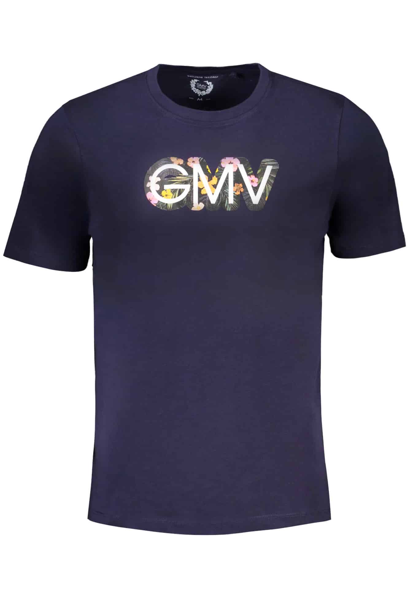 gianmarcoventurit-shirtmanichecorteuomoblu_1 GIAN MARCO VENTURI MEN'S SHORT SLEEVED T-SHIRT BLUE - Image 1