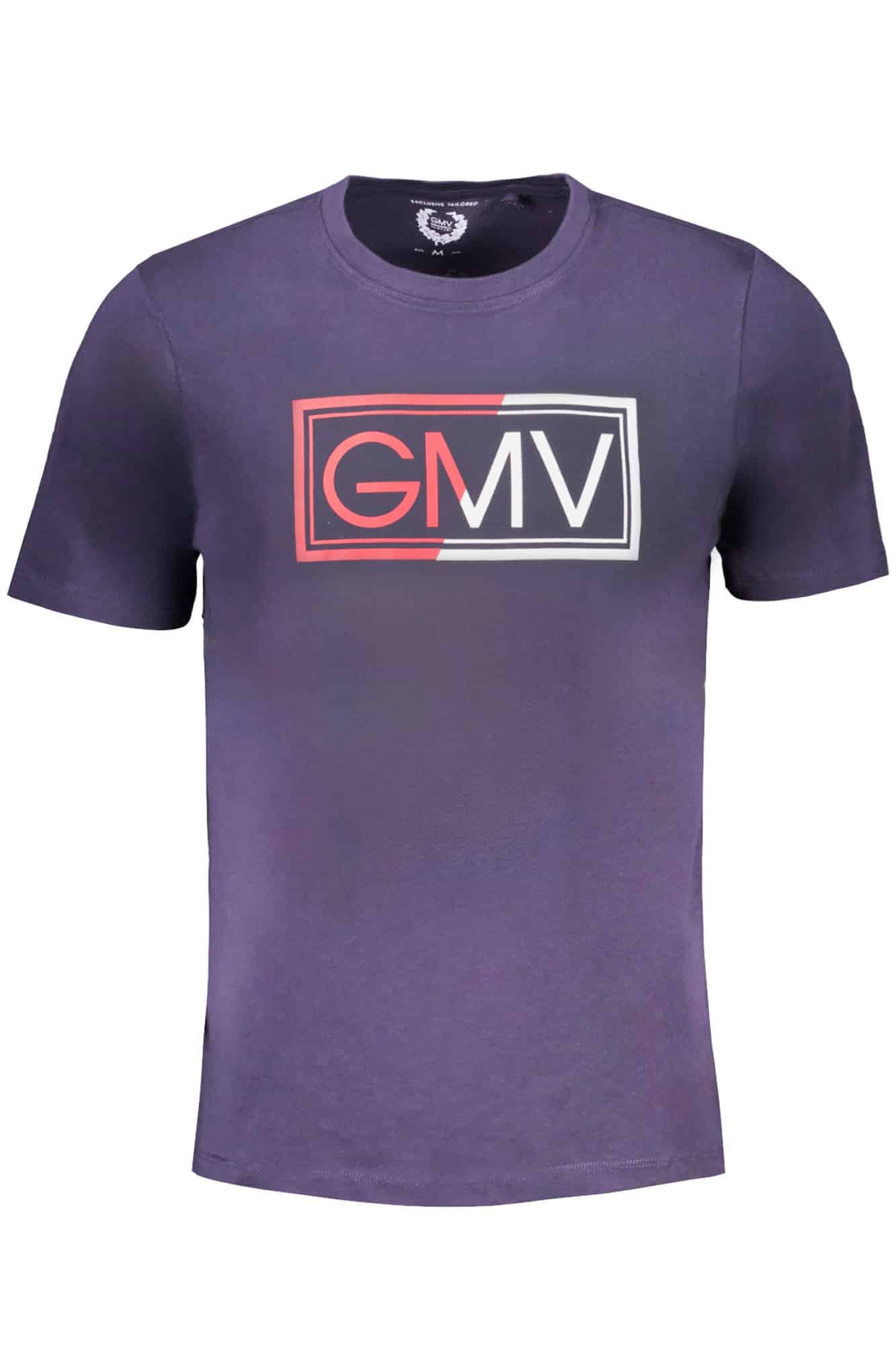 gianmarcoventurit-shirtmanichecorteuomoblu_1 GIAN MARCO VENTURI MEN'S SHORT SLEEVED T-SHIRT BLUE - Image 1