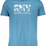 GIAN MARCO VENTURI MEN'S SHORT SLEEVE T-SHIRT BLUE