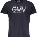 GIAN MARCO VENTURI MEN'S SHORT SLEEVE T-SHIRT BLUE