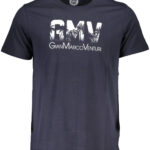 GIAN MARCO VENTURI MEN'S SHORT SLEEVE T-SHIRT BLUE