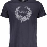 GIAN MARCO VENTURI MEN'S SHORT SLEEVED T-SHIRT BLUE
