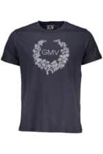 GIAN MARCO VENTURI MEN'S SHORT SLEEVED T-SHIRT BLUE