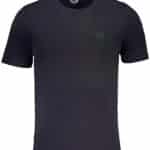 GIAN MARCO VENTURI MEN'S SHORT SLEEVED T-SHIRT BLUE