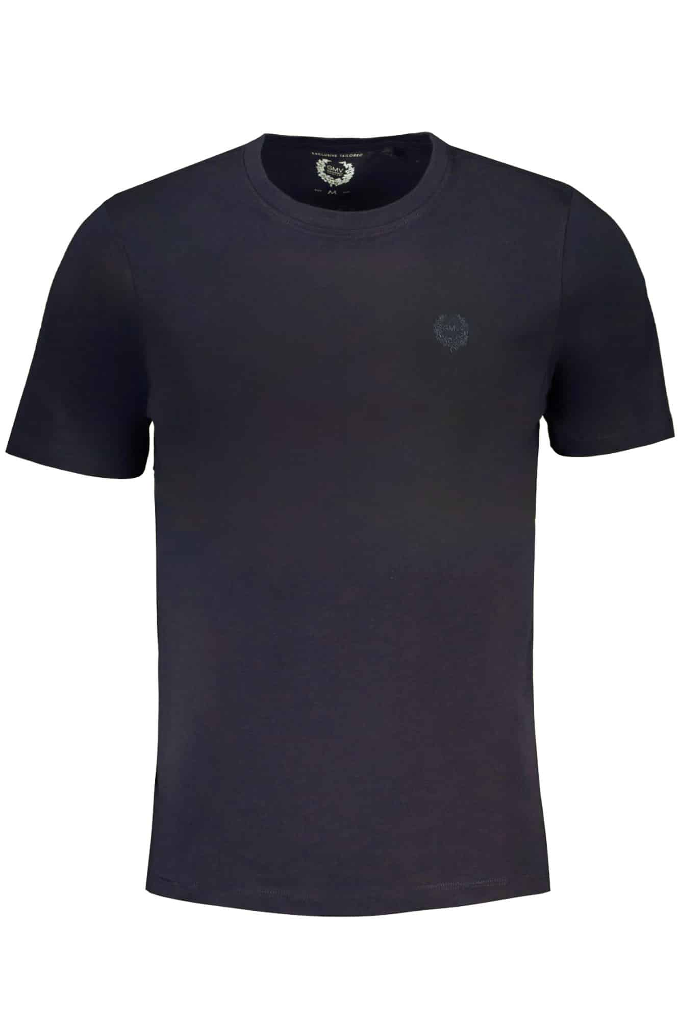 gianmarcoventurit-shirtmanichecorteuomoblu_1 GIAN MARCO VENTURI MEN'S SHORT SLEEVED T-SHIRT BLUE - Image 1