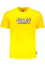 GIAN MARCO VENTURI YELLOW MEN'S SHORT SLEEVED T-SHIRT